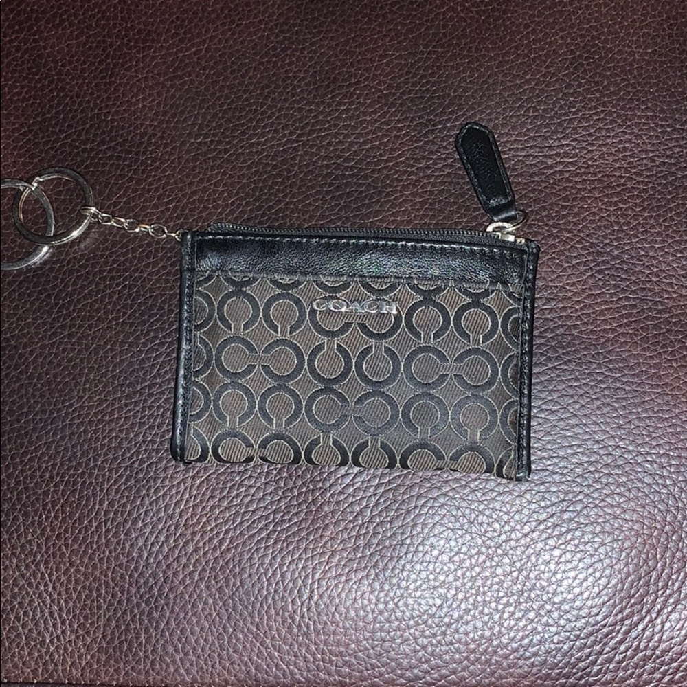 Coach ID case wallet keychain